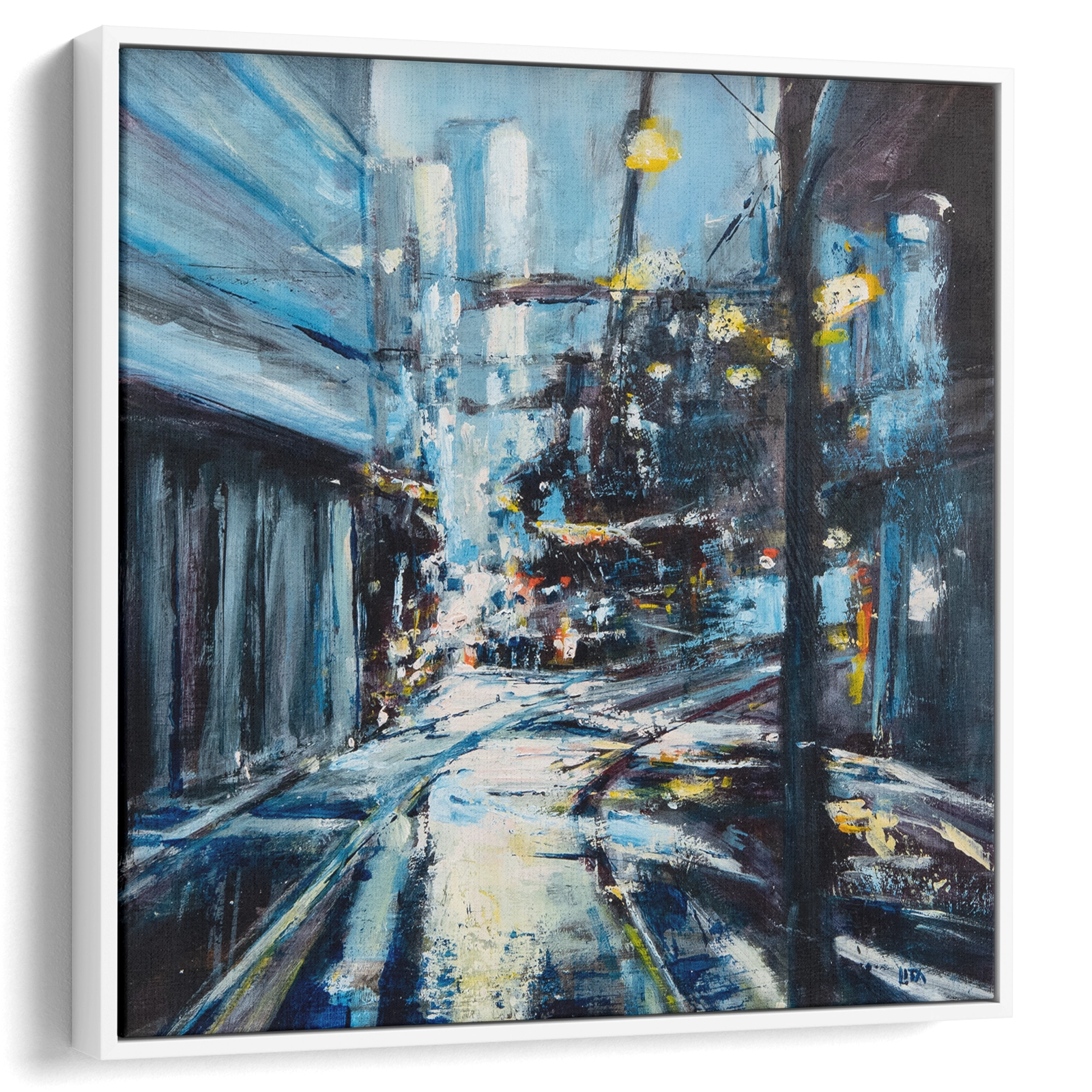 'Manchester Tram Lines', Canvas Art Prints - Image 2