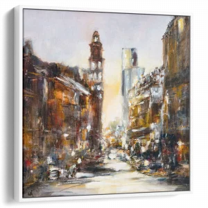 'Whitworth Street, Manchester l'. Framed canvas art prints by Lita Narayan.