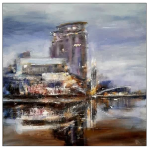 Salford Quays. Supersize canvas art print.
