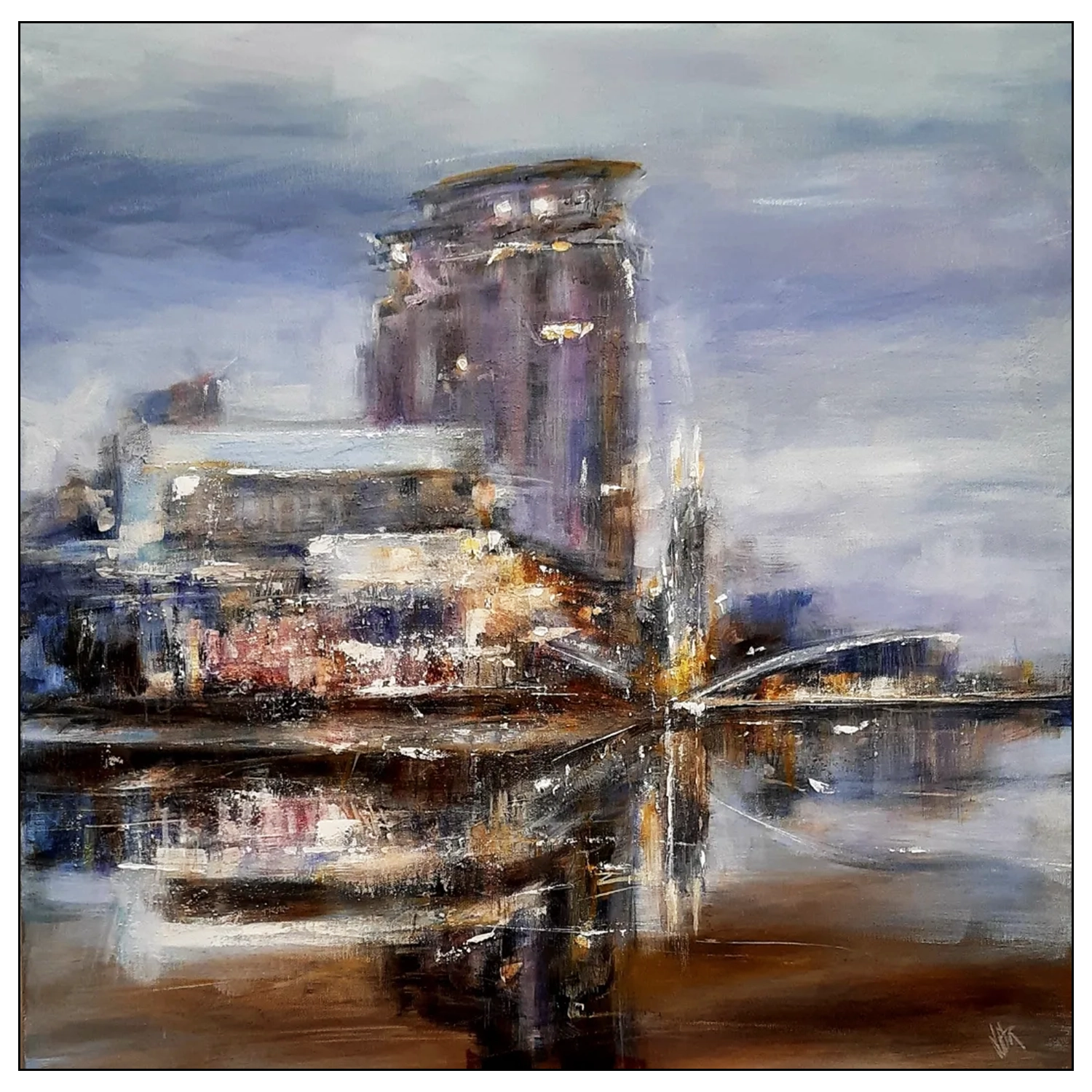 Salford Quays. Supersize canvas art print.